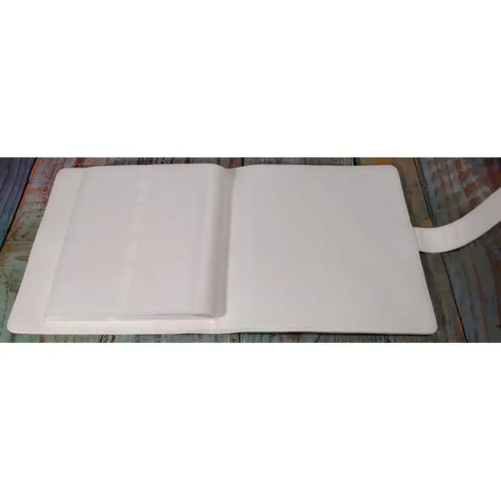 White Faux Leather -‎ Trading Card/Photo Album